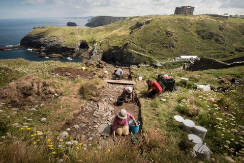 Das Schloss aus dem dunklen Zeitalter Großbritanniens ist der erste größere Fund aus dieser Zeit