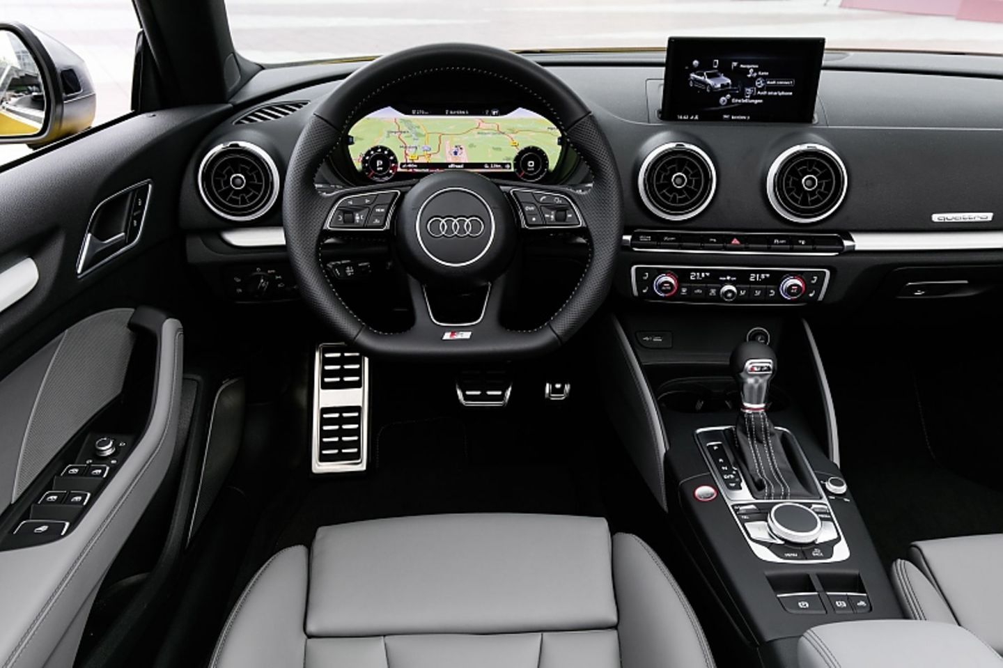 Gewohnt solide Verarbeitung: Das Audi Interieur