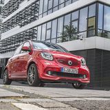 Der Smart Brabus Forfour wiegt 1.095 Kilogramm