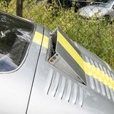 Die aufklappbare Luft-Hutze auf der Mo