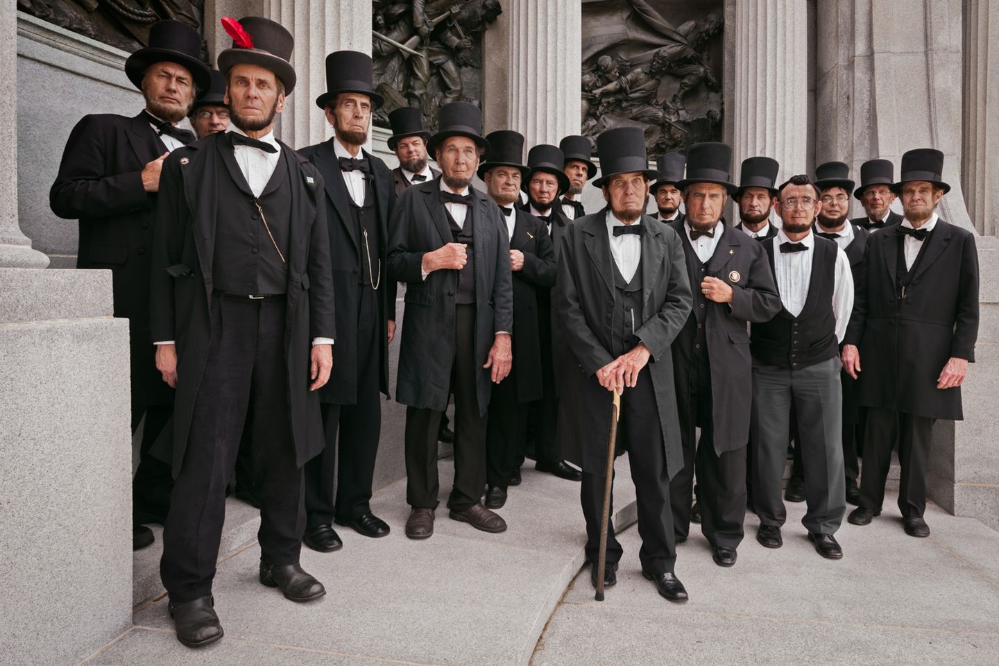 Ein Jahr später fand die Convention in Vicksburg, Mississippi, statt. Und wieder war eine stattliche Anzahl an Lincoln-Lookalikes gekommen.