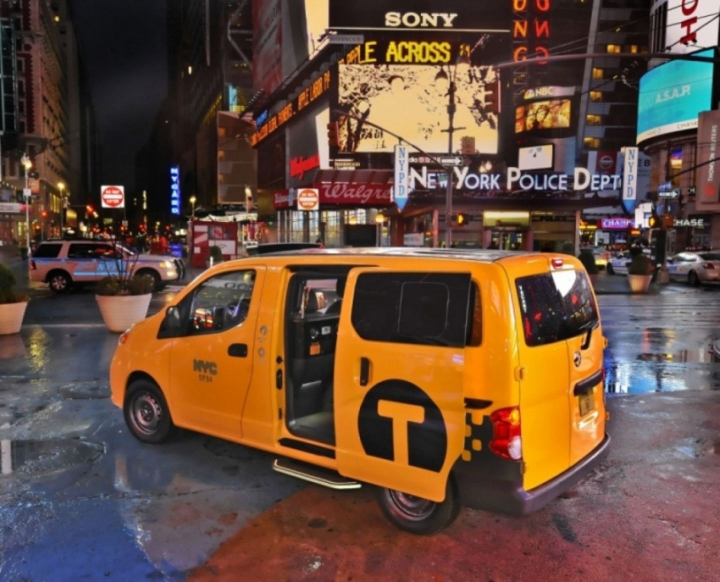 New York Taxi Nissan NV 200 - bisher noch ohne Elektroantrieb