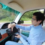 Sheban Shiddiqi am Steuer des New Metrocab