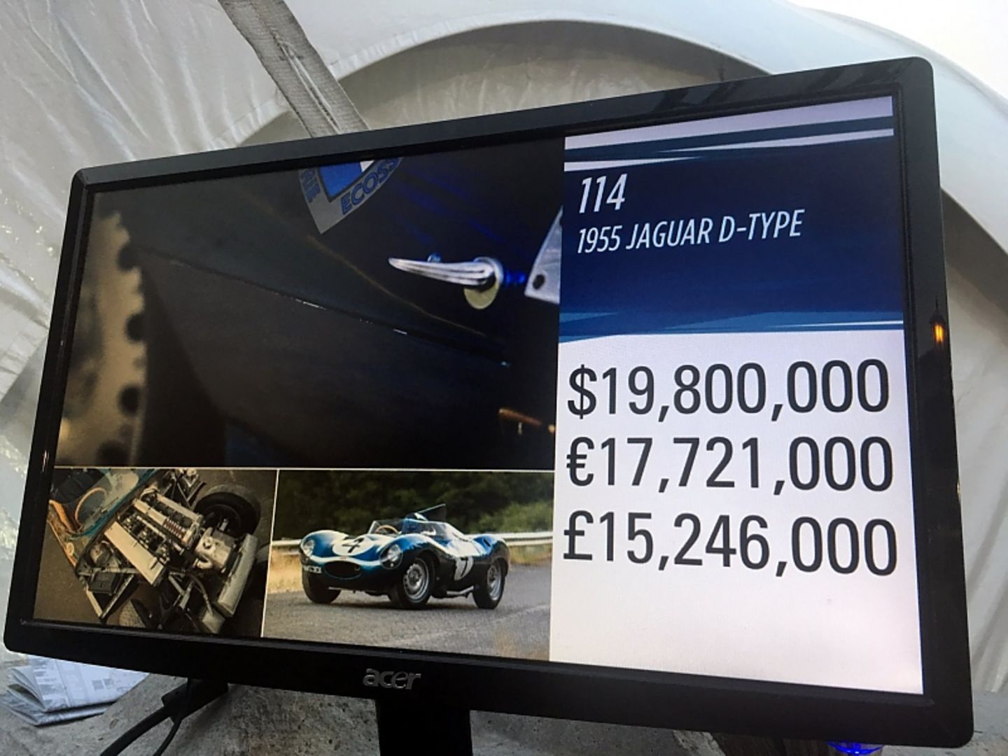 Ein Rekordpreis für den Jaguar D-Type 1955 Le Mans
