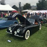 Jaguar XK 140 in The Quail
