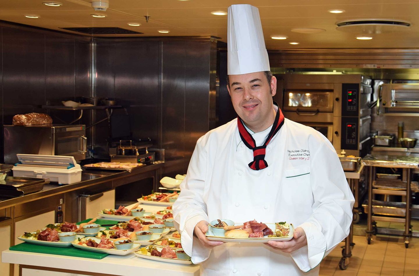 Executive Chef Nicholas Oldroyd auf der Queen Mary 2 Executive Chef Nicholas Oldroyd auf der Queen Mary 2
