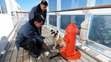 Kennels mit Hydranten am Bord der Queen Mary 2