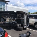 Das Dickschiff von Mercedes in stabiler Seitenlage.