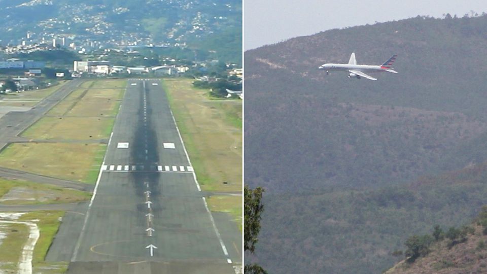Landeanflug in Tegucigalpa Landeanflug in Tegucigalpa
