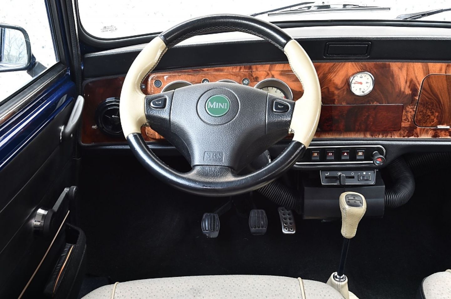 Typisches Classic Mini Cockpit