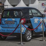 Der Fahrer ist offenbar ein Fan der Ottifanten