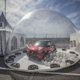 Der Smart eignet sich auch als Schneekugel