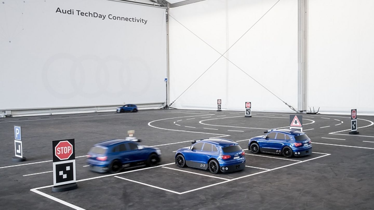 Audi Testflotte im Maßstab 1:8
