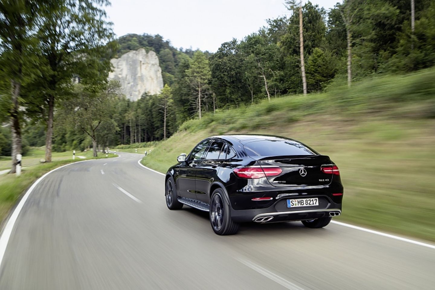Mercedes AMG GLC 43 Coupé - das Heck erinnert an den größeren GLE