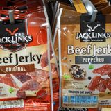 Getrocknetes Fleisch in Tüten