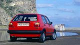 Der VW Golf syncro wiegt 1.070 Kilogramm.