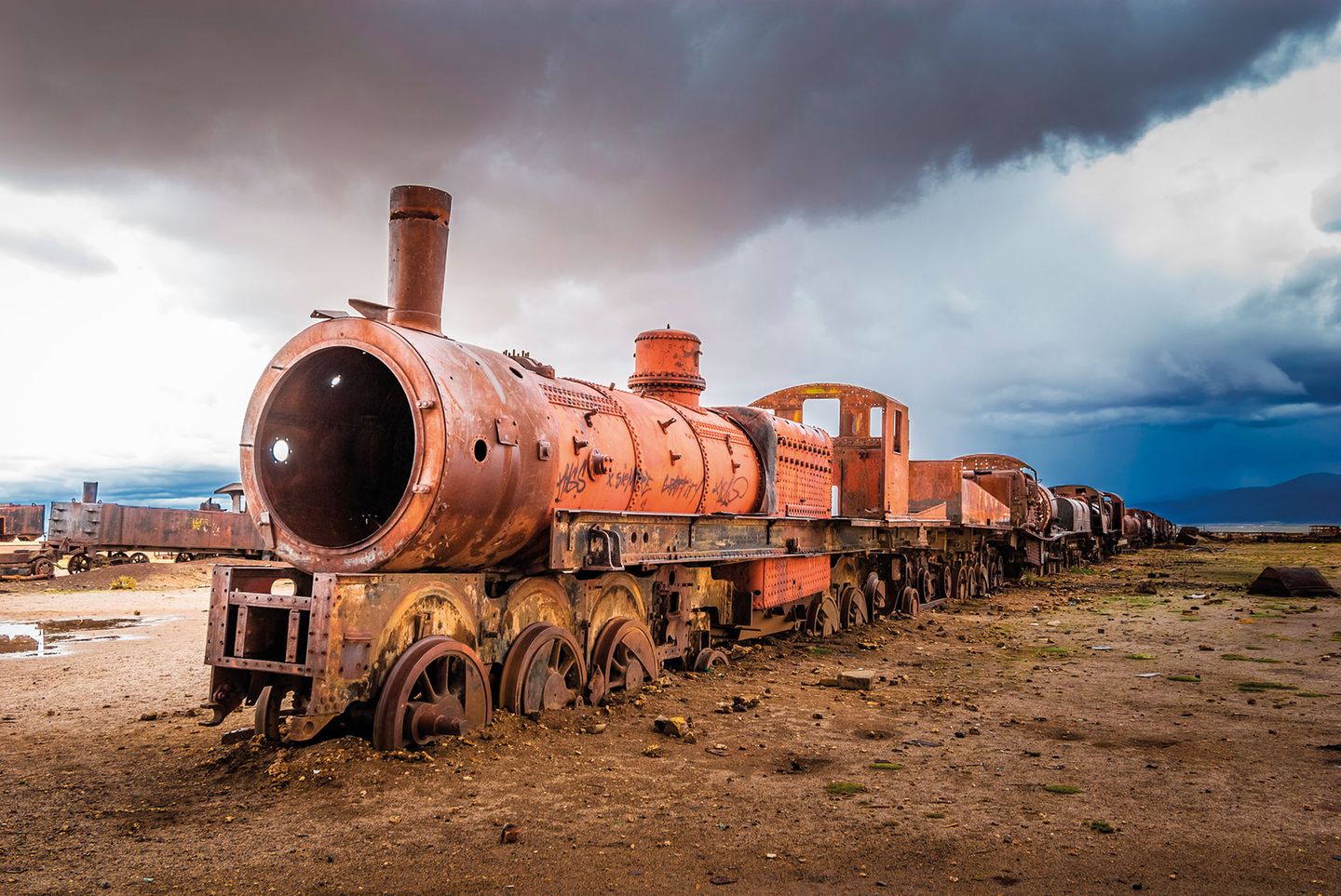 Eisenbahnfriedhof in Bolivien