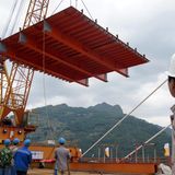 Am 10. September wurden die letzten Module der Brücke eingesetzt