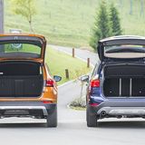 Der Kofferraum im Seat (links) fasst 485 bis 1.579 Liter, beim BMW sind es 505 bis 1.505 Liter