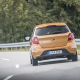 Erst nach 13,3 Sekunden erreicht der Ford Ka+ die 100-km/h-Marke