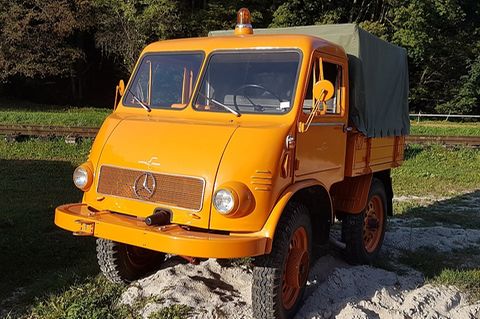 Unimog Baureihe 401 von 1952 - auch Sand bereitet keine Mühe