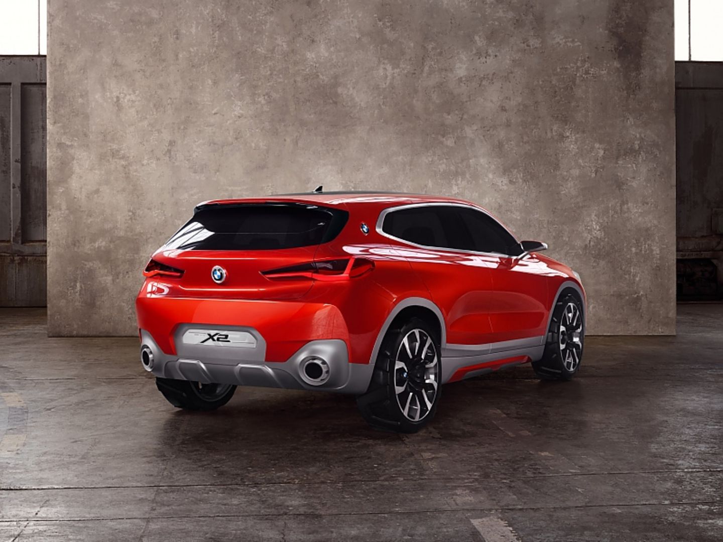 BMW Concept X2 - auch das Heck zeigt sich überaus kraftvoll