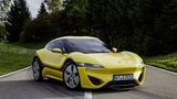 Das quietschgelbe Auto sorgte auf Messen für Aufsehen