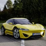 Das quietschgelbe Auto sorgte auf Messen für Aufsehen