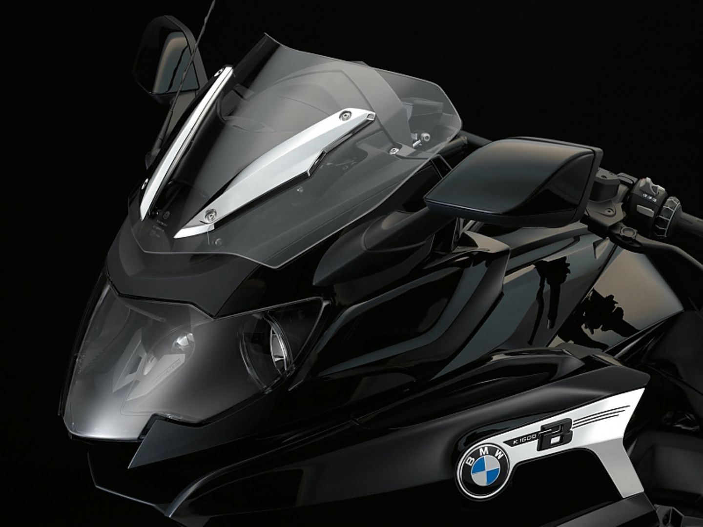 BMW K 1600 Bagger - der Windschutz lässt sich hochfahren