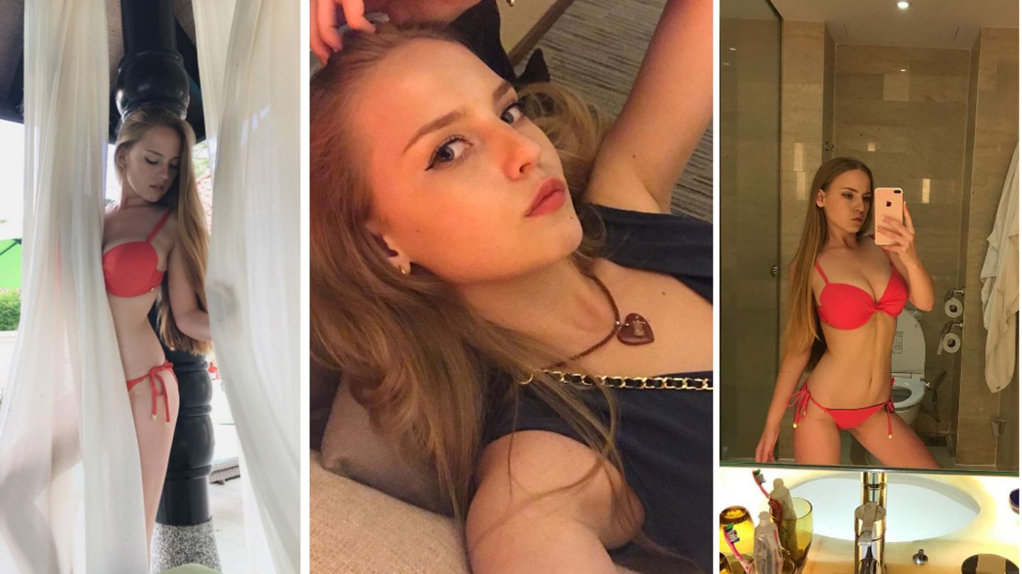 Oksana Neveselaya ist nicht schüchtern auf ihrem Instagram-Account.