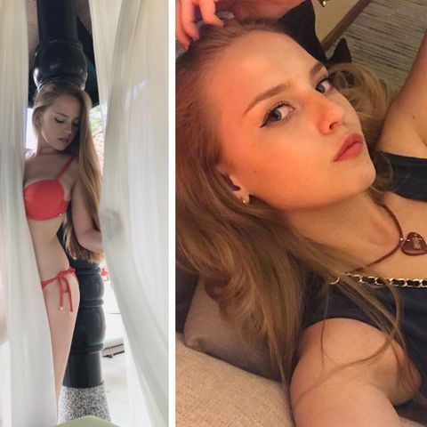 Oksana Neveselaya ist nicht schüchtern auf ihrem Instagram-Account.