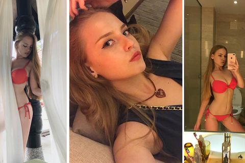 Oksana Neveselaya ist nicht schüchtern auf ihrem Instagram-Account.