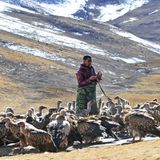 Himmelsbestattung in Tibet