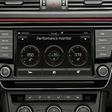 Je nach Fahrmodus verändern sich die Leistungsanzeigen