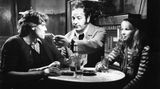 Sein erster Kinofilm nach der Ausreise aus der DDR war das Sozialdrama "Die Faust in der Tasche". Krug spielt darin einen katholischen Priester, den Benediktinerbruder Lukas, der Jugendliche von der Straße holt und ihnen eine Perspektive bieten will.