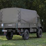 Unimog S Baureihe 404 - die Plane lässt sich abnehmen