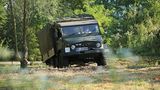 Unimog S Baureihe 404 - die Vorderachse lässt sich zuschalten