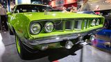 Ein 1971er Plymouth Cuda build Mark Worman mit einem 6 4 Liter Hemi Motor