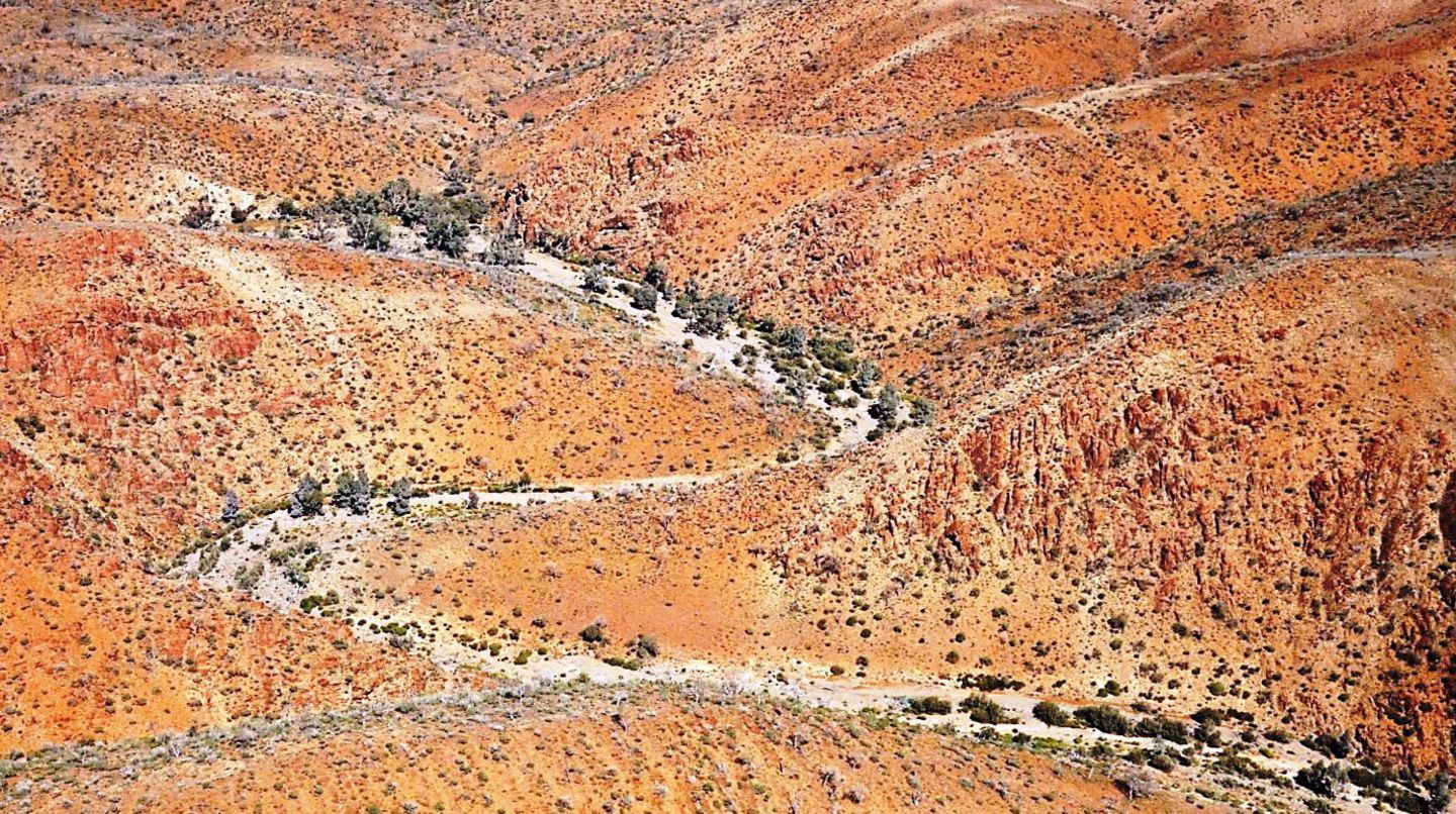 Ein Fund beweist: Bereits vor 49.000 Jahren bewohnten Menschen die australische Gebirgskette Flinders Ranges.