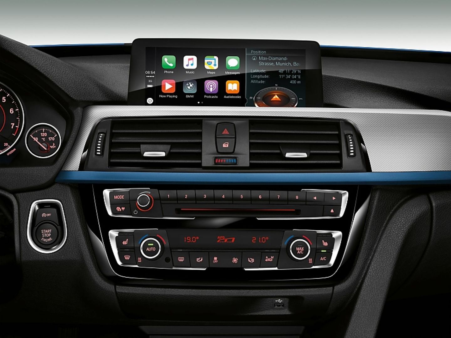 Bei BMW ist auch Apple CarPlay möglich