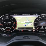 Auf Wunsch packt Audi die Karte zwischen die Rundinstrumente