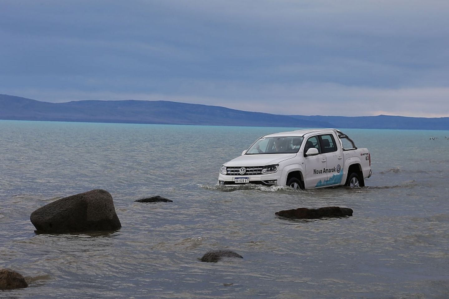 Auch vor tiefen Wasserdurchfahrten wird sich nicht gedrückt.