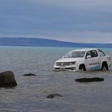 Auch vor tiefen Wasserdurchfahrten wird sich nicht gedrückt.