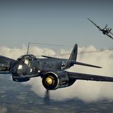 A Hawker Hurricane is shooting down a Junkers Ju 88 - a typical situation in the flight simulator "IL-2 Sturmovik: Cliffs of Dover" in which virtual pilots can engage in the Battle of Britain on both the German and/or British side.