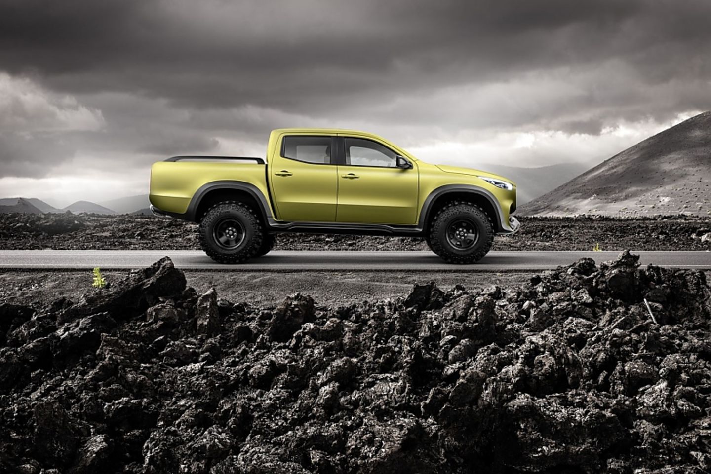 Der Mercedes Concept X-Class basiert unter dem Blechkleid auf dem Nissan Navara