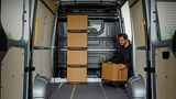 Der Volkswagen Crafter bietet ein Ladevolumen von bis zu 18,4 Kubikmeter