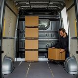Der Volkswagen Crafter bietet ein Ladevolumen von bis zu 18,4 Kubikmeter