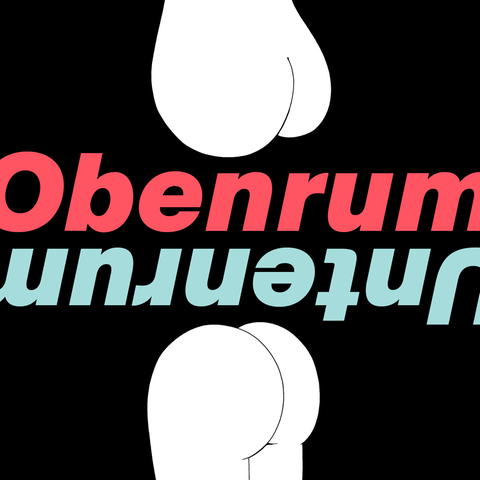 Aus dem Leben eines männlichen Escort: Die Illustration der Kolumne mit dem Schriftzug: "Obenrum Untenrum"