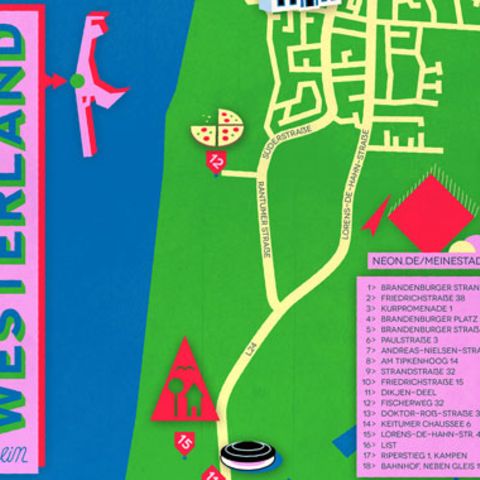 Karte von Westerland in der NEON-Rubrik "Meine Stadt"
