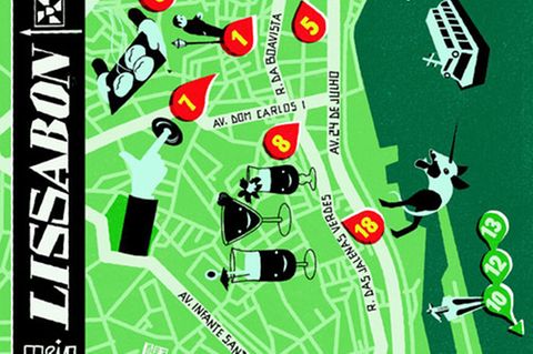 Karte von Lissabon in der NEON-Rubrik "Meine Stadt"
